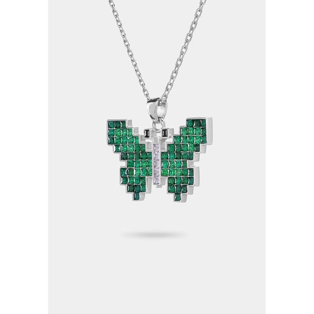 Подвеска-бабочка Pixel Green 002 2