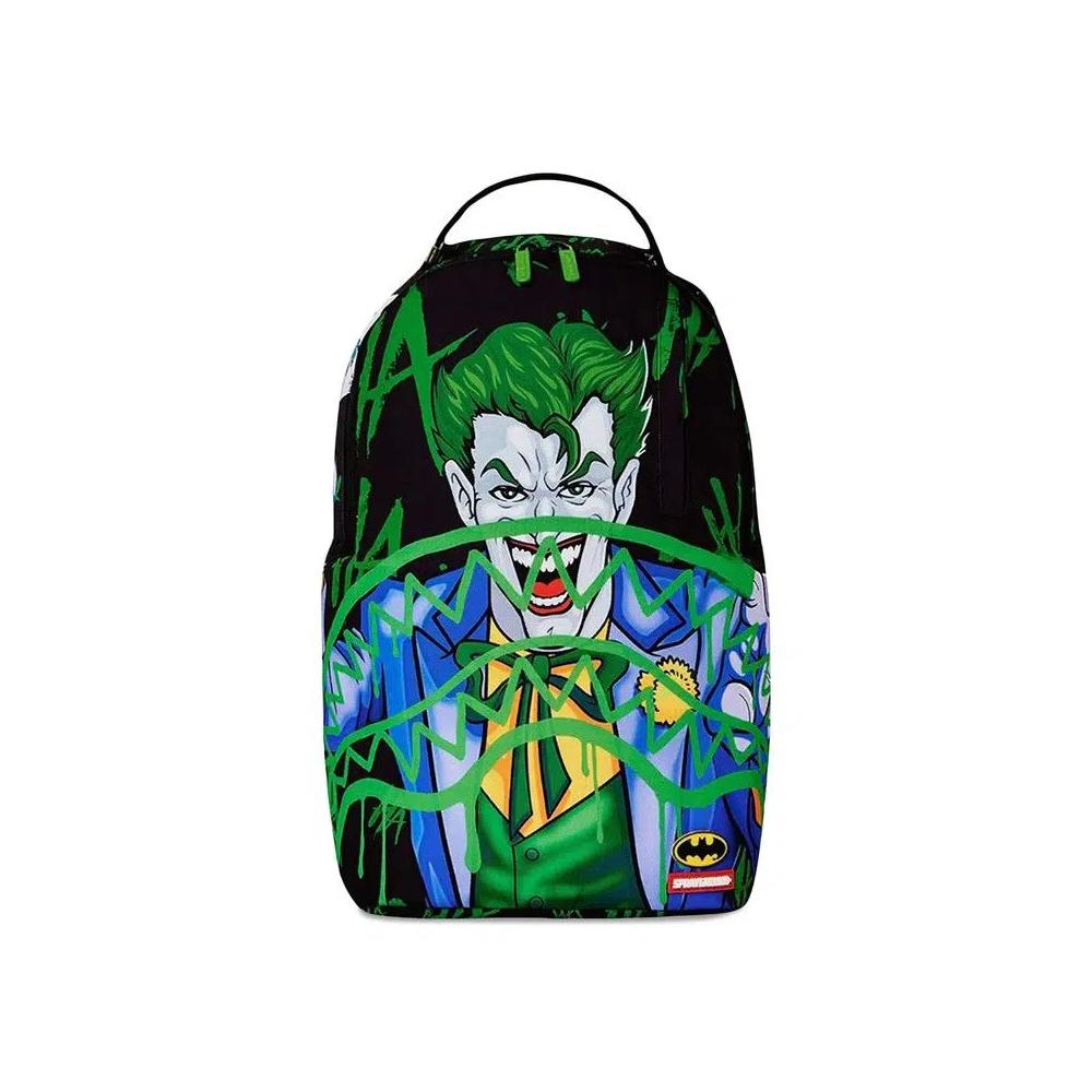 Рюкзаки Sprayground x Batman Joker Hahahahaha Slime DLXSR Backpack «Green/Blue» 1