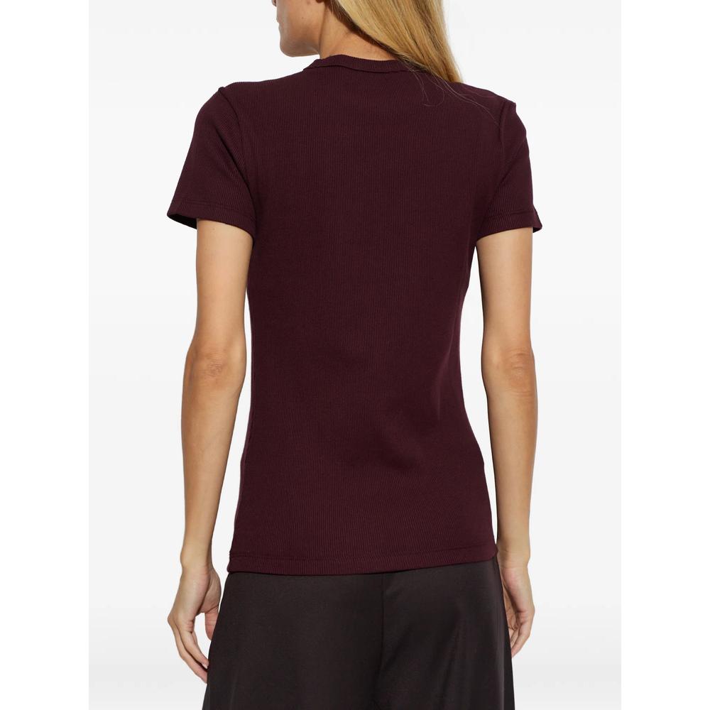 logo-patch ribbed T-shirt 3