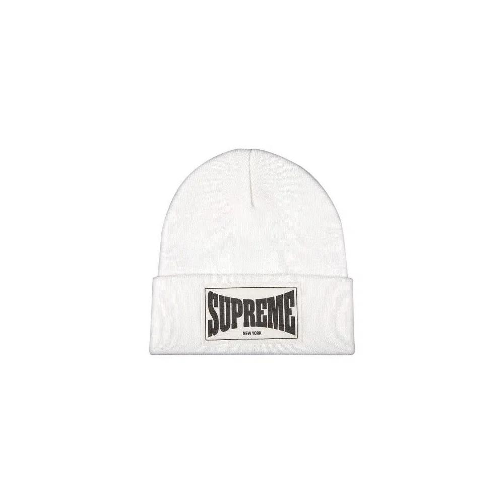 Бини Supreme Woven Label Beanie 'Белый' 1