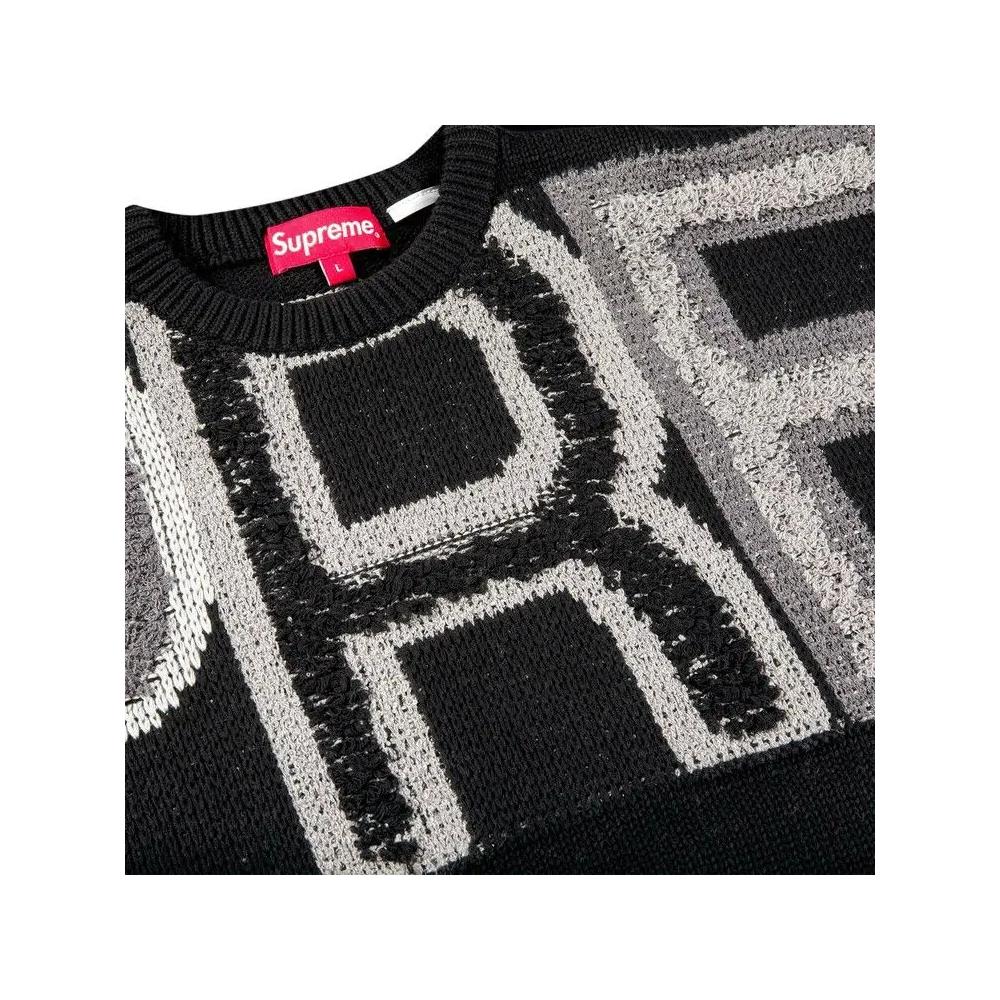 Свитеры Supreme Chenille Logo Sweater 'Черный' 2