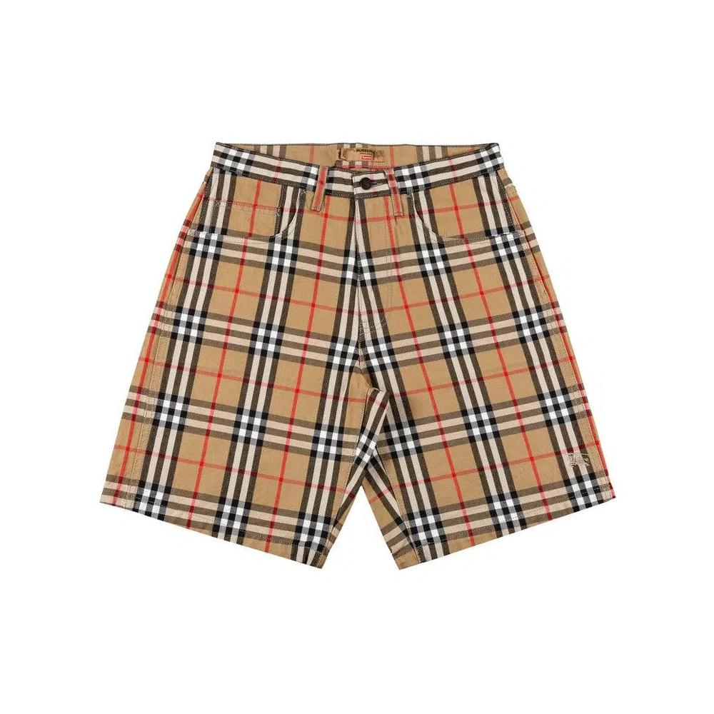 Шорты Supreme x Burberry Denim Short 'Beige' 1