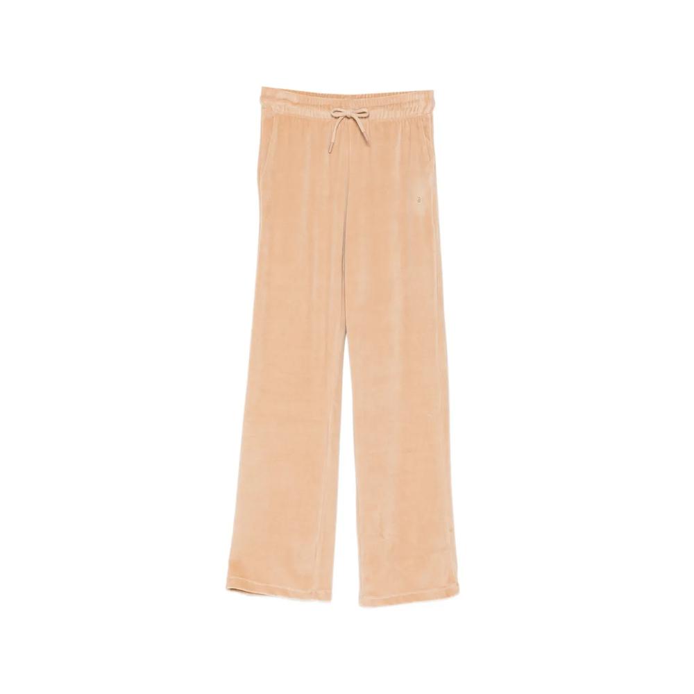 velour drawstring track pants 1