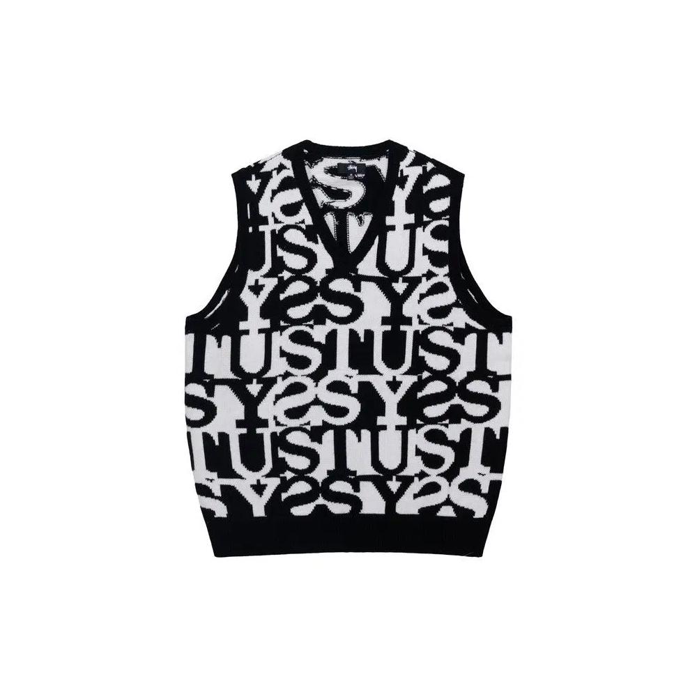 Свитера Stussy Stacked Sweater Vest 'Ivory' 1