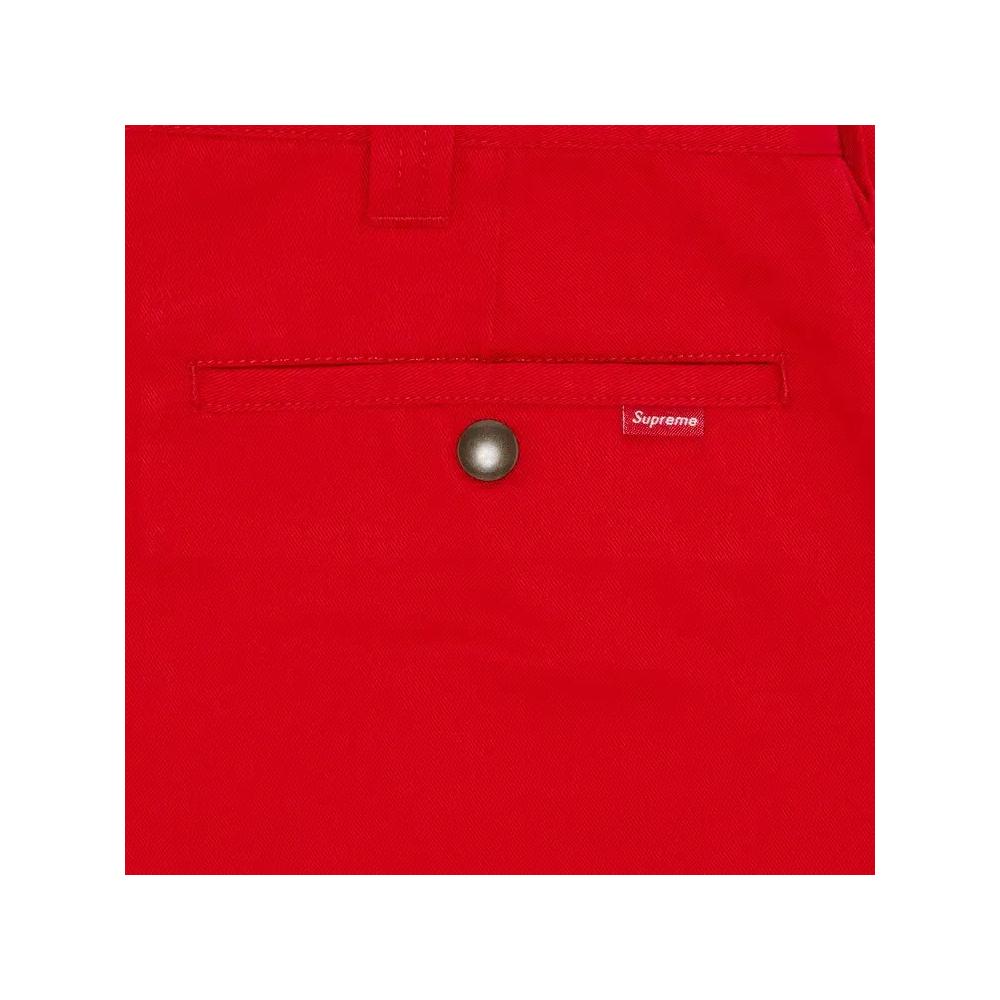 Штаны Supreme Work Pant 'Ярко-красные' 3