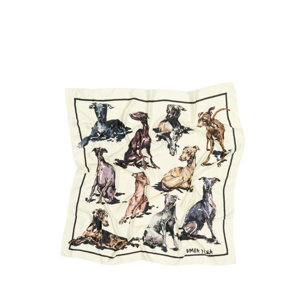 Шарф white greyhounds 2