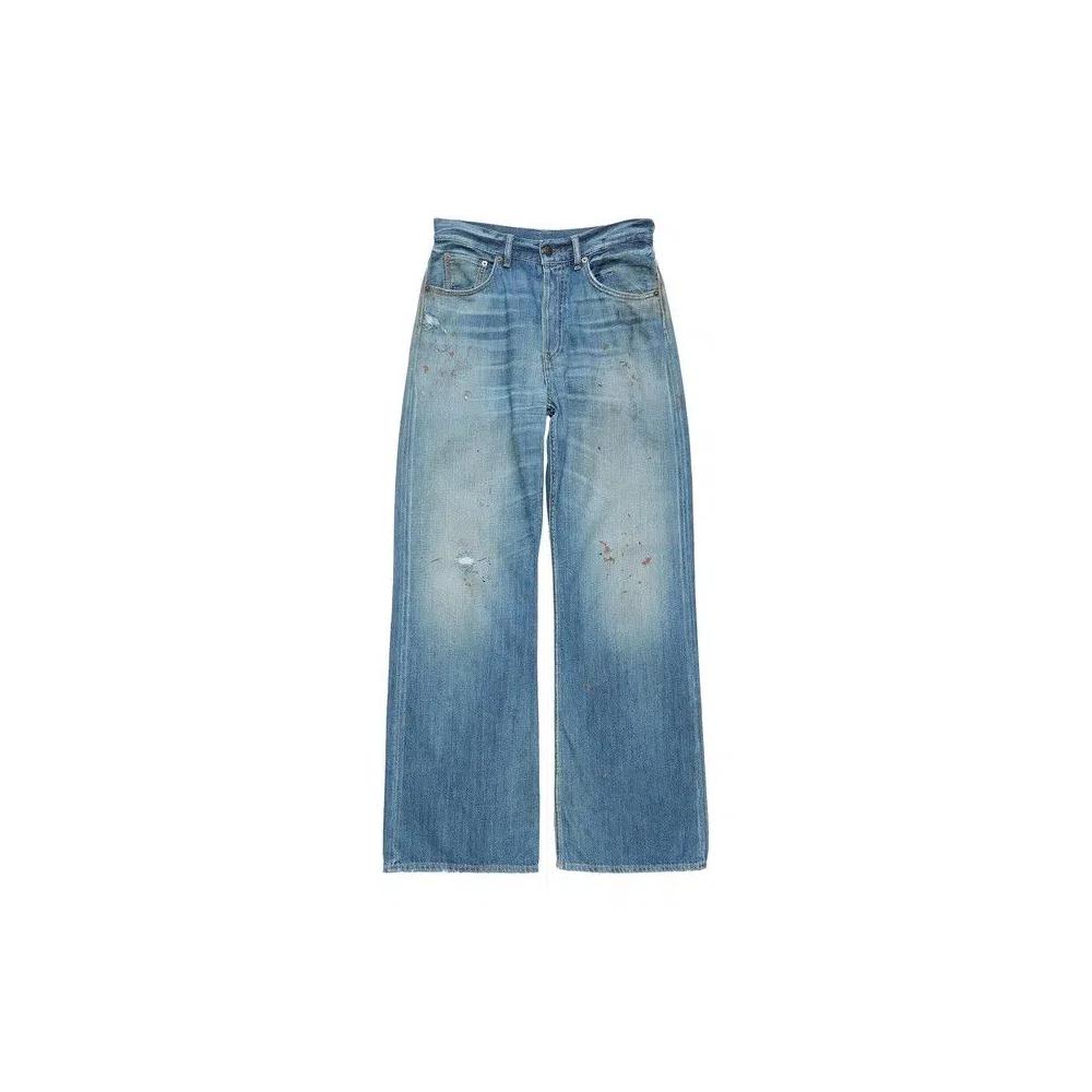 Acne Studios 2021F Джинсы 5 Pocket Loose Fit 'Mid Blue' 1