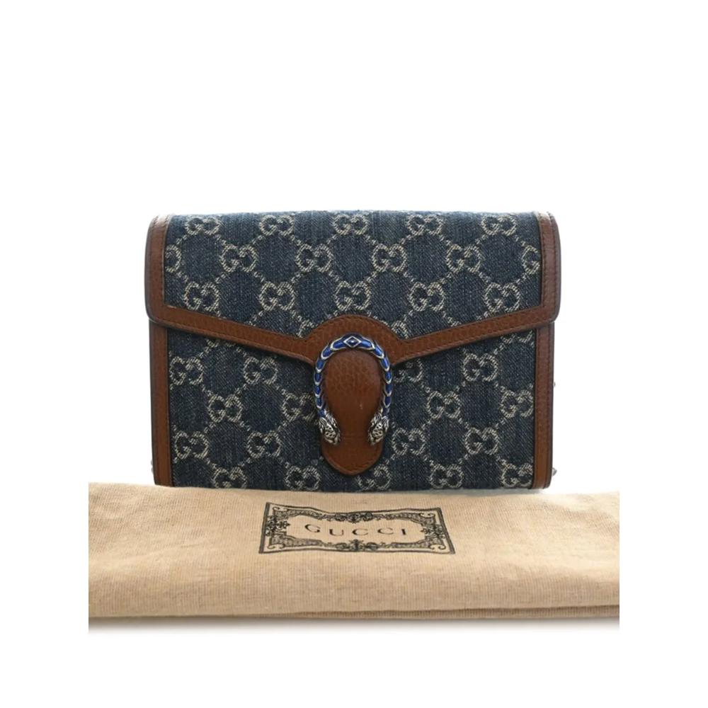 Сумка через плечо GG Denim Dionysus Wallet on Chain (2000-2015 годы) 2