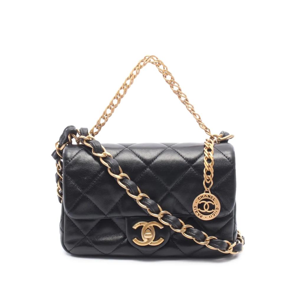 Сумка-сэтчел CC Quilted Lambskin Single Flap (2021-2026 годы) 1