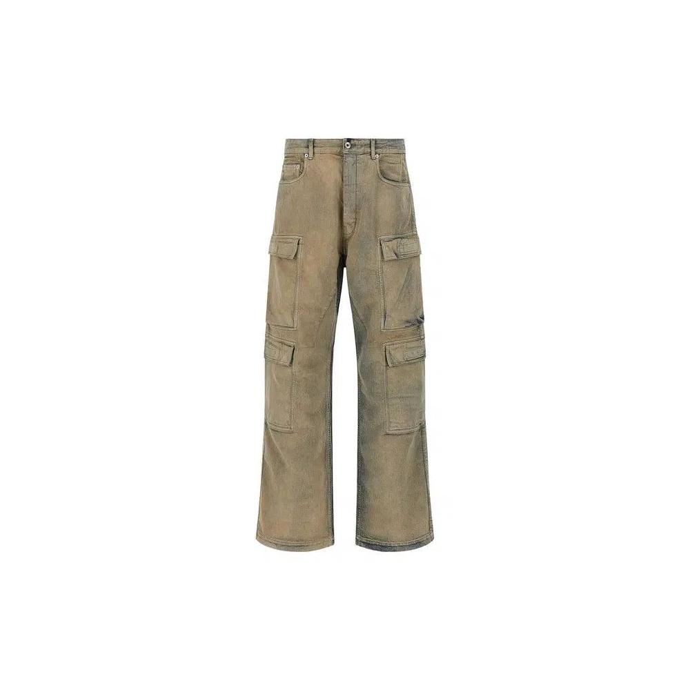 Низы Rick Owens DRKSHDW Double Cargo Jeans 'Mineral Pearl' 1