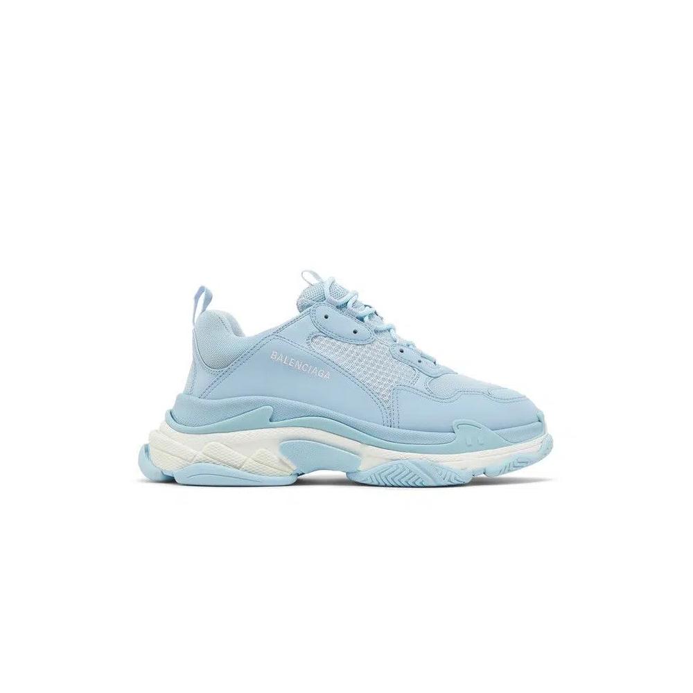 Кроссовки Balenciaga Triple S 'Allover Logo - Light Blue' 1