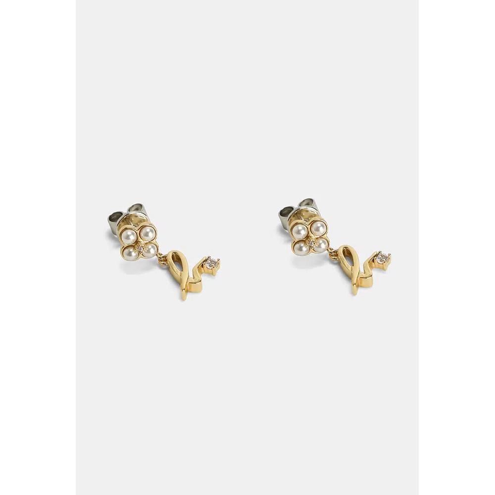 Серьги Double Bloom Pearl 1