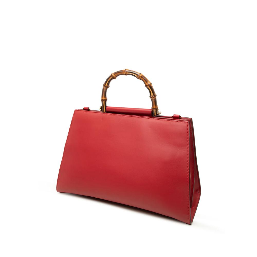 2000-2015 Medium Calfskin Bamboo Nymphaea satchel 3