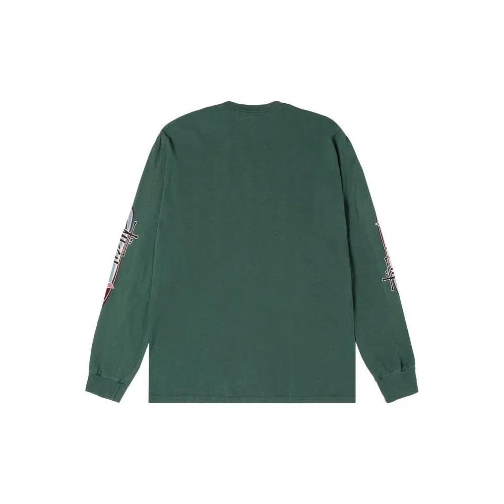Топы Stussy Two Star Long-Sleeve Tee Pigment Dyed 'Сосна' 2