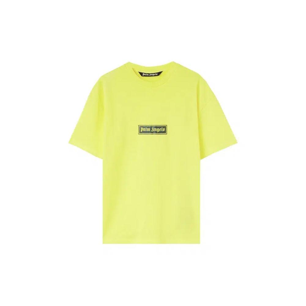 Футболка Palm Angels GD Box Logo Tee 'Желтый/Белый' 1