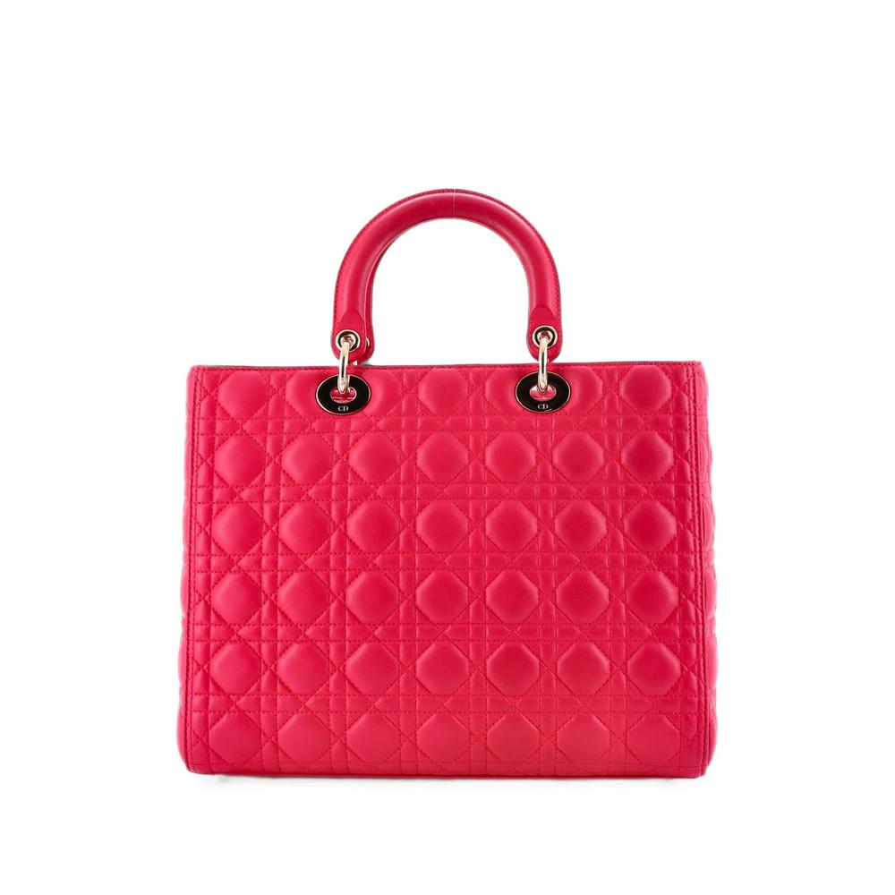 Lady Dior Bag Cannage Quilt Lambskin Large tote bag 2
