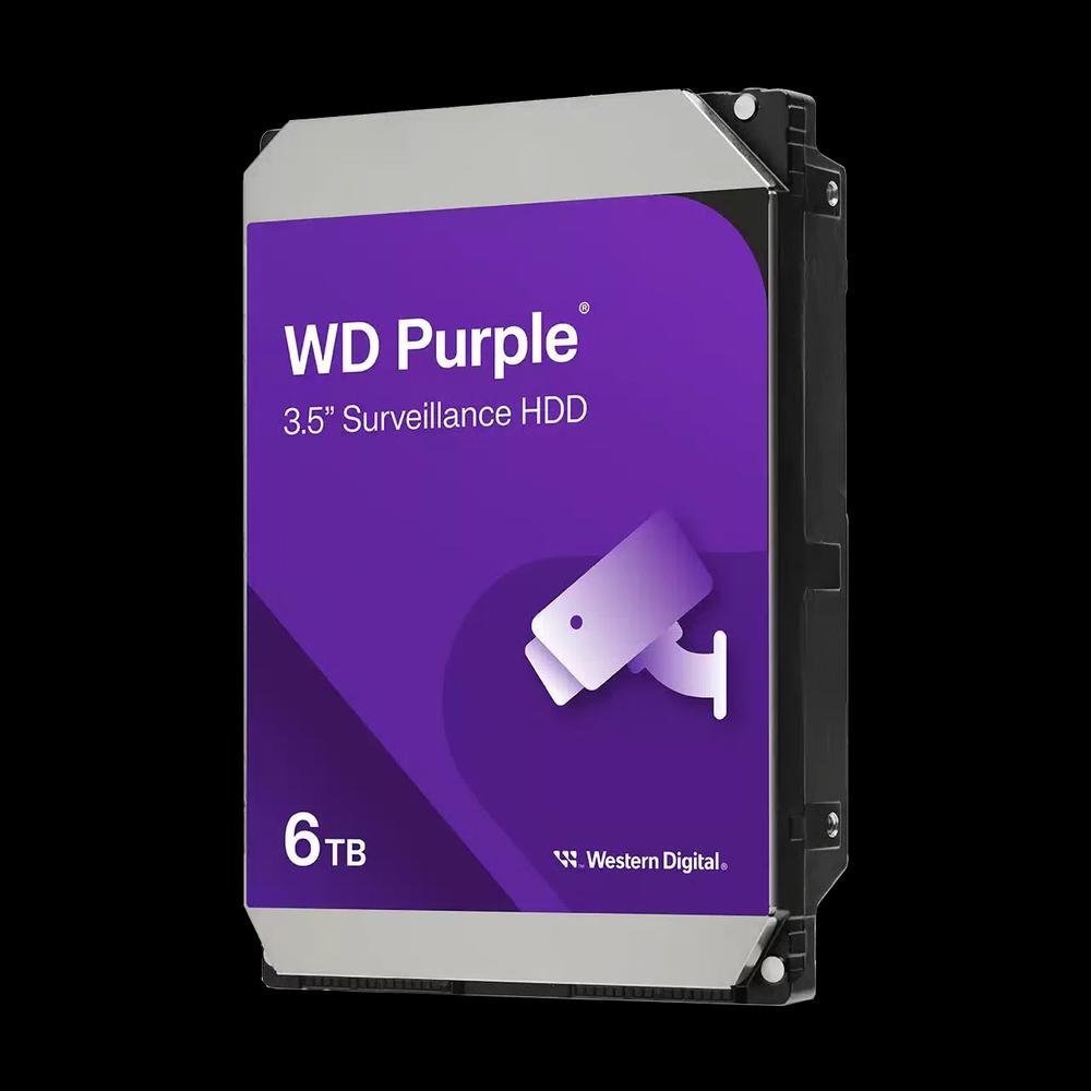 WD Purple 6TB 5400rpm 256MB 3.5" Surveillance HDD (WD64PURZ) 1