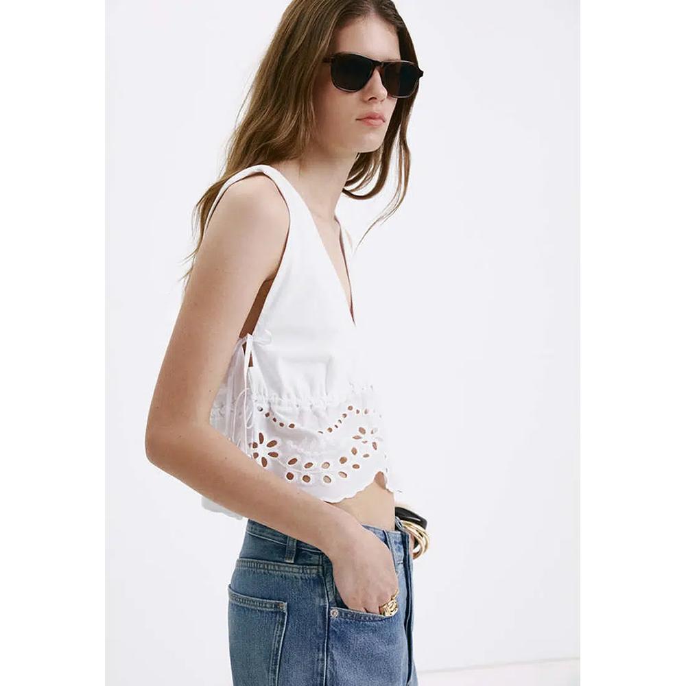 Топ с вышивкой Broderie Anglaise 5