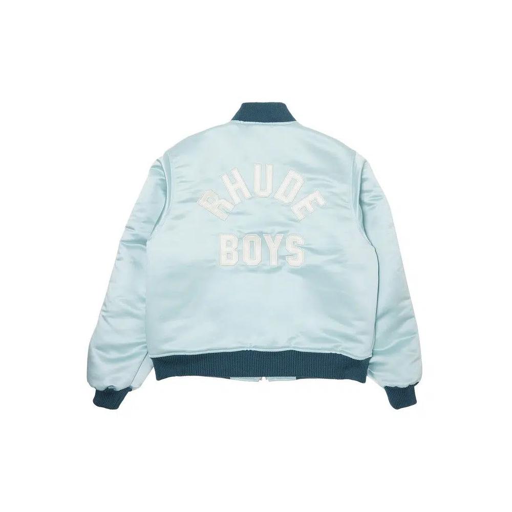 Бомберы Rhude Boys 02 Satin Bomber 'Mint/Cream' 2