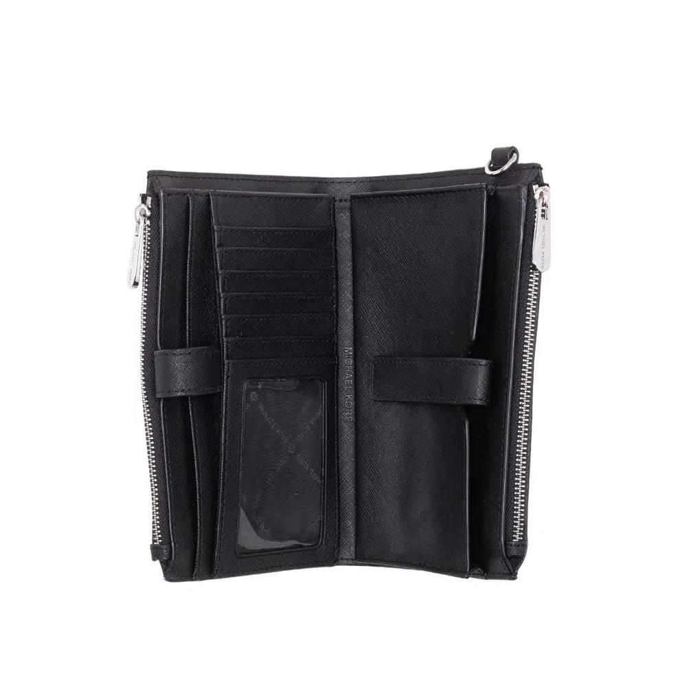 Jet Set Travel Large Signature Double Zip Wristlet - Черный 3