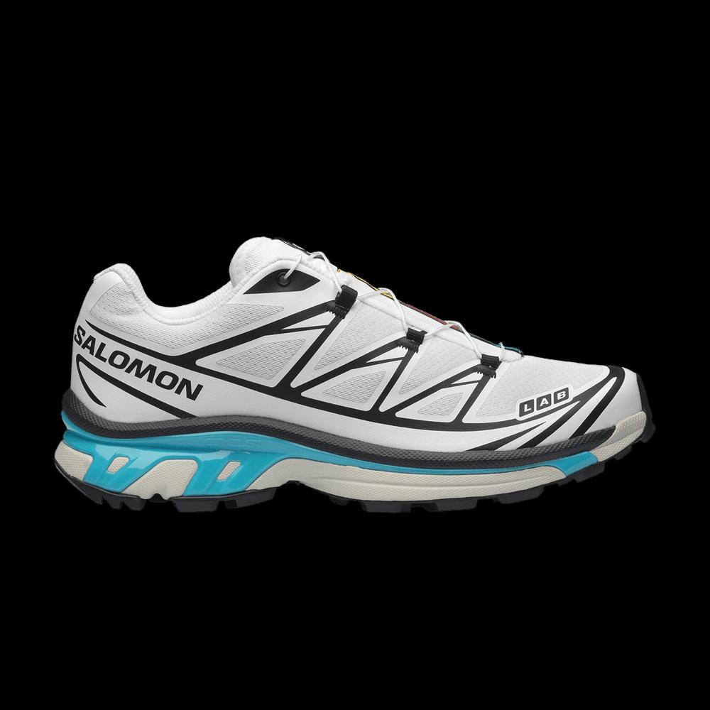 Кроссовки Salomon XT-6 «Black White Blue Curacao» 1