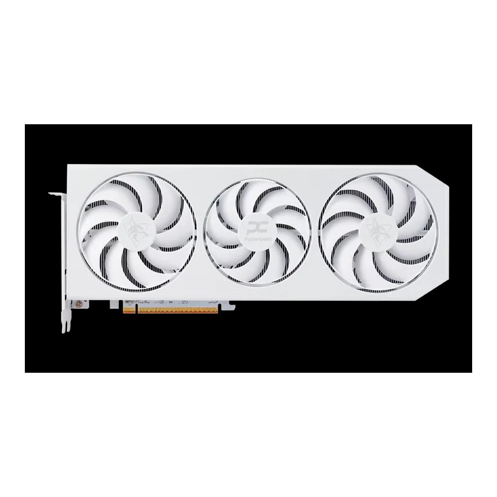 PowerColor Hellhound Spectral White AMD Radeon RX 9070 XT 16GB видеокарта 3