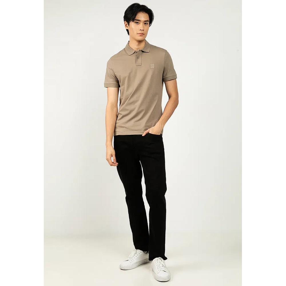 Логотип Patch Slim Fit Поло - BOSS Orange 4