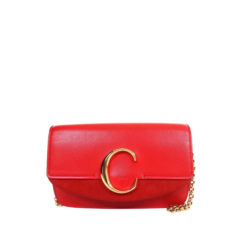 Мини-сумка через плечо Calfskin and Suede C Chain (2019 год) 1
