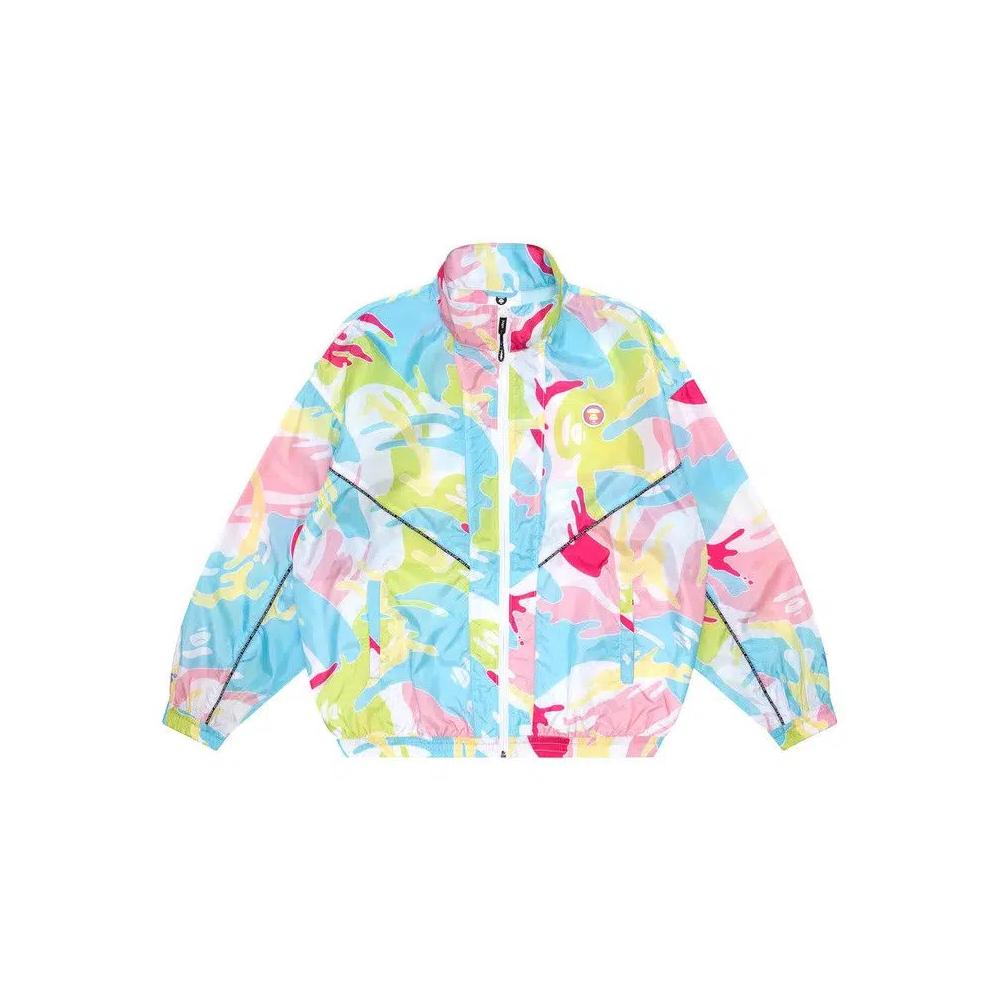 Куртки AAPE Moonface Lightweight Zip-Up Jacket 'Multi/Pink' 1