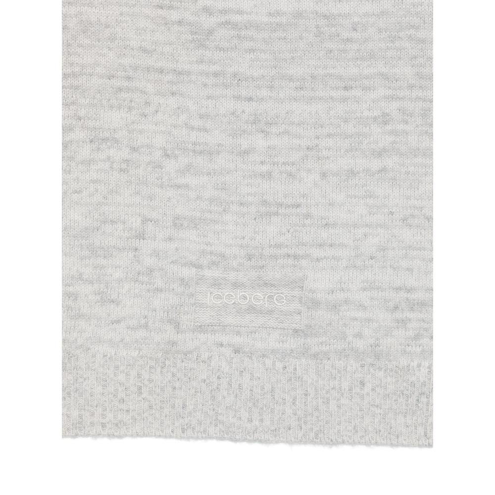 logo-patch knitted scarf 2