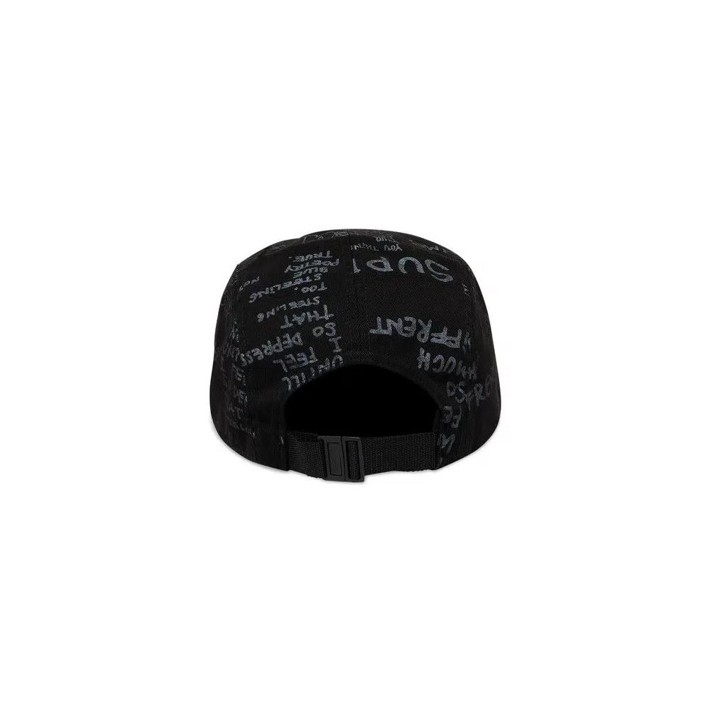 Кепка Supreme Gonz Poems Camp Cap 'Черный' 4