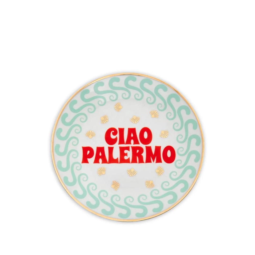Тарелка с принтом Ciao Palermo 1