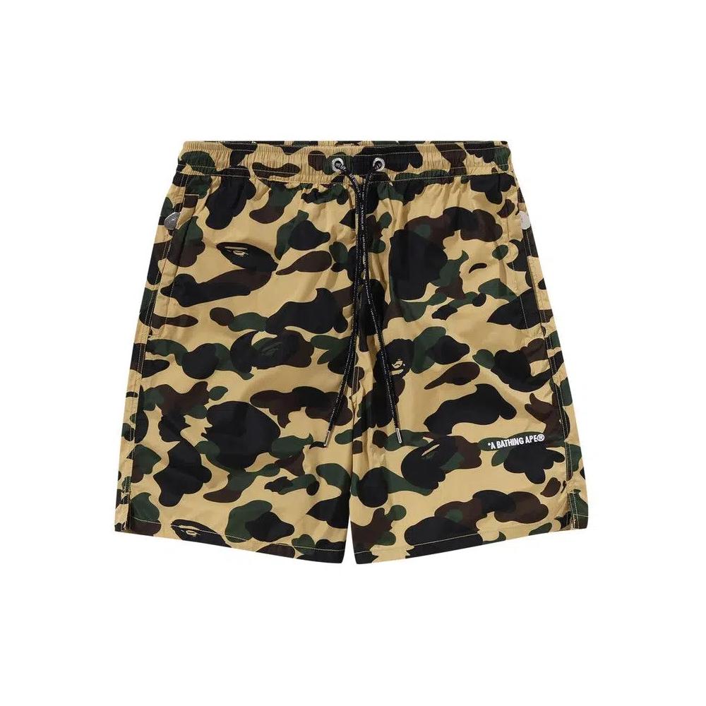 BAPE 1st Camo Beach Shorts 'Желтый' 1