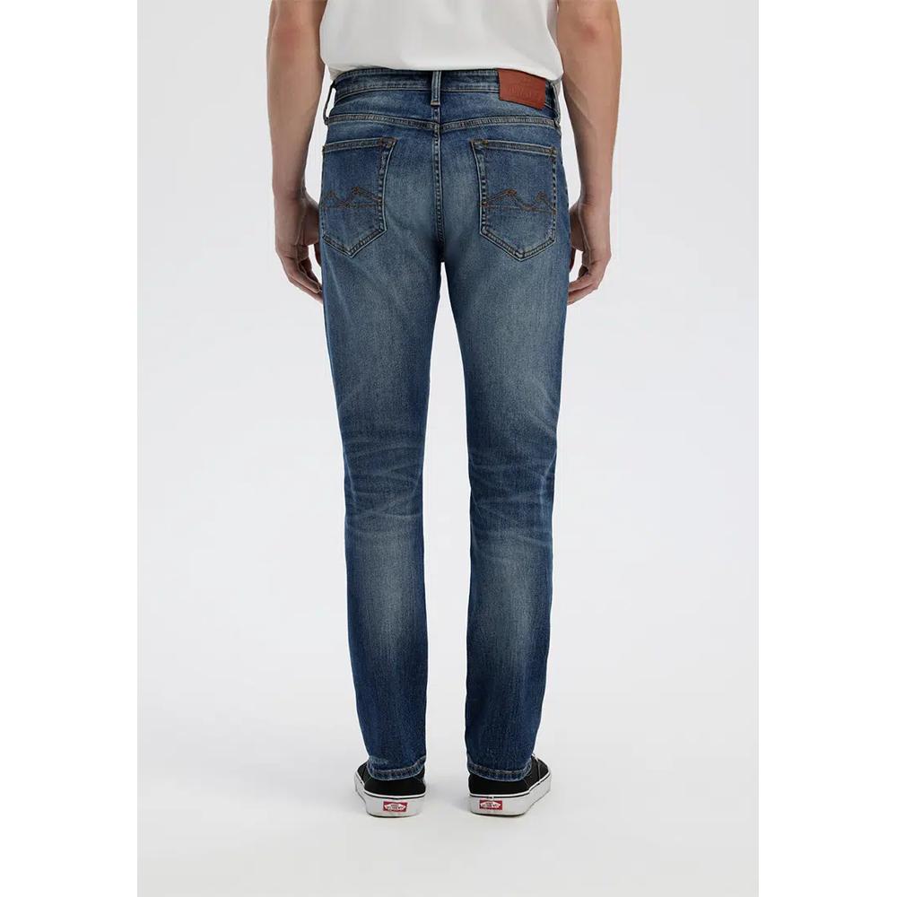 Мужские V57 Regular Taper Mid Wash Distressed Jeans 2