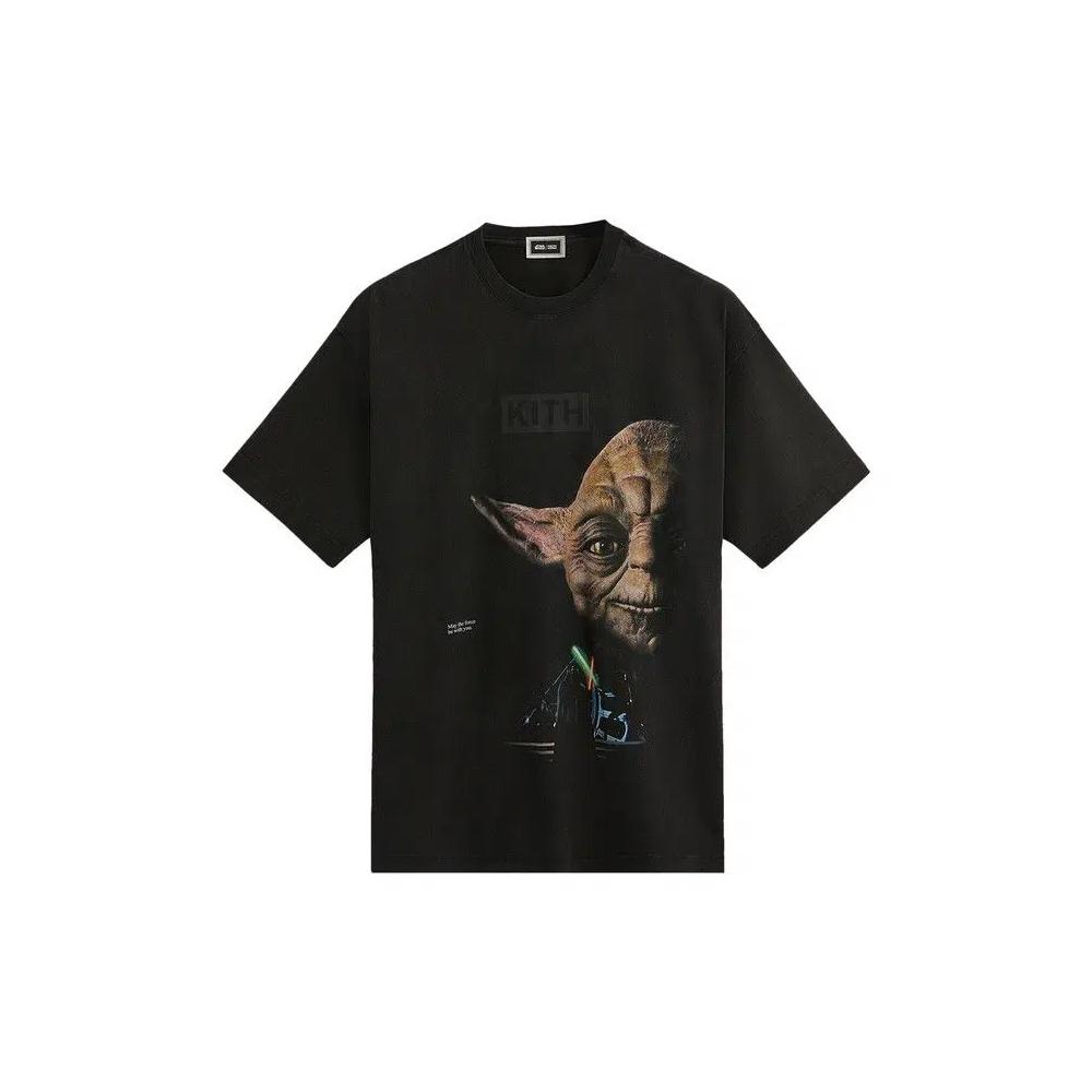 Футболки Kith x Star Wars Yoda Vintage Tee 'Black' 1