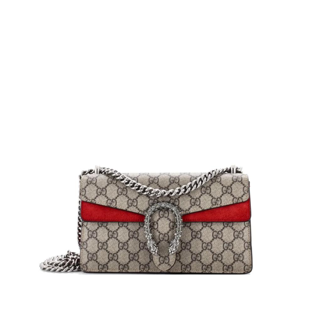Маленькая сумка на плечо Dionysus Bag GG Crystal Embellished Metal 1
