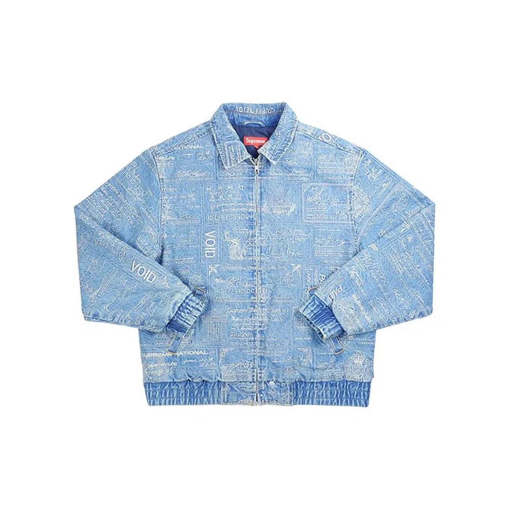 Джинсовые куртки Supreme Checks Embroidered Denim Jacket 'Blue' 1