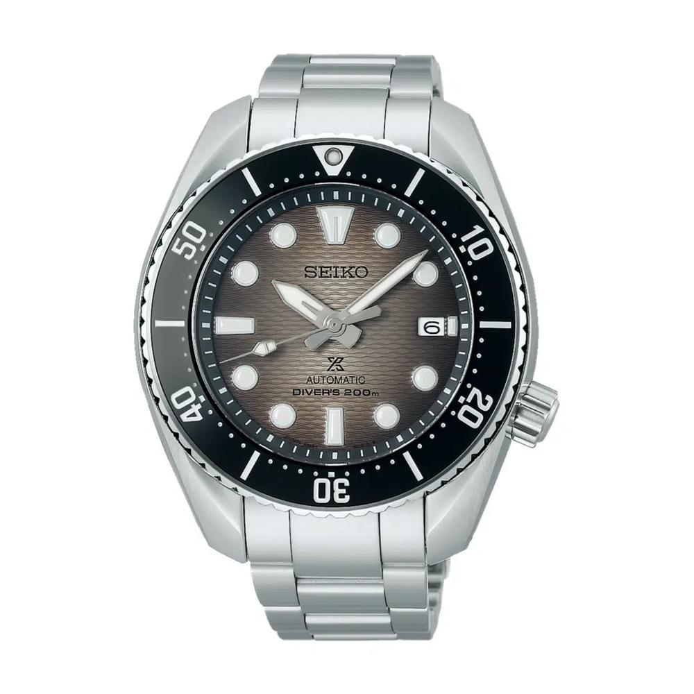 Seiko Prospex King Sumo 45 мм серый «градиентный» циферблат, стальной браслет, водонепроницаемость 200 м, механические часы SPB323J1 1