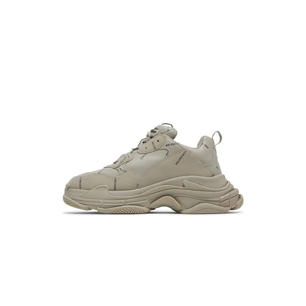 Кроссовки Balenciaga Triple S 'Allover Logo - Beige' 3