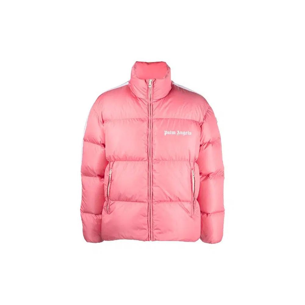 Пуховики Palm Angels Classic Track Down Jacket 'Pink/White' 1