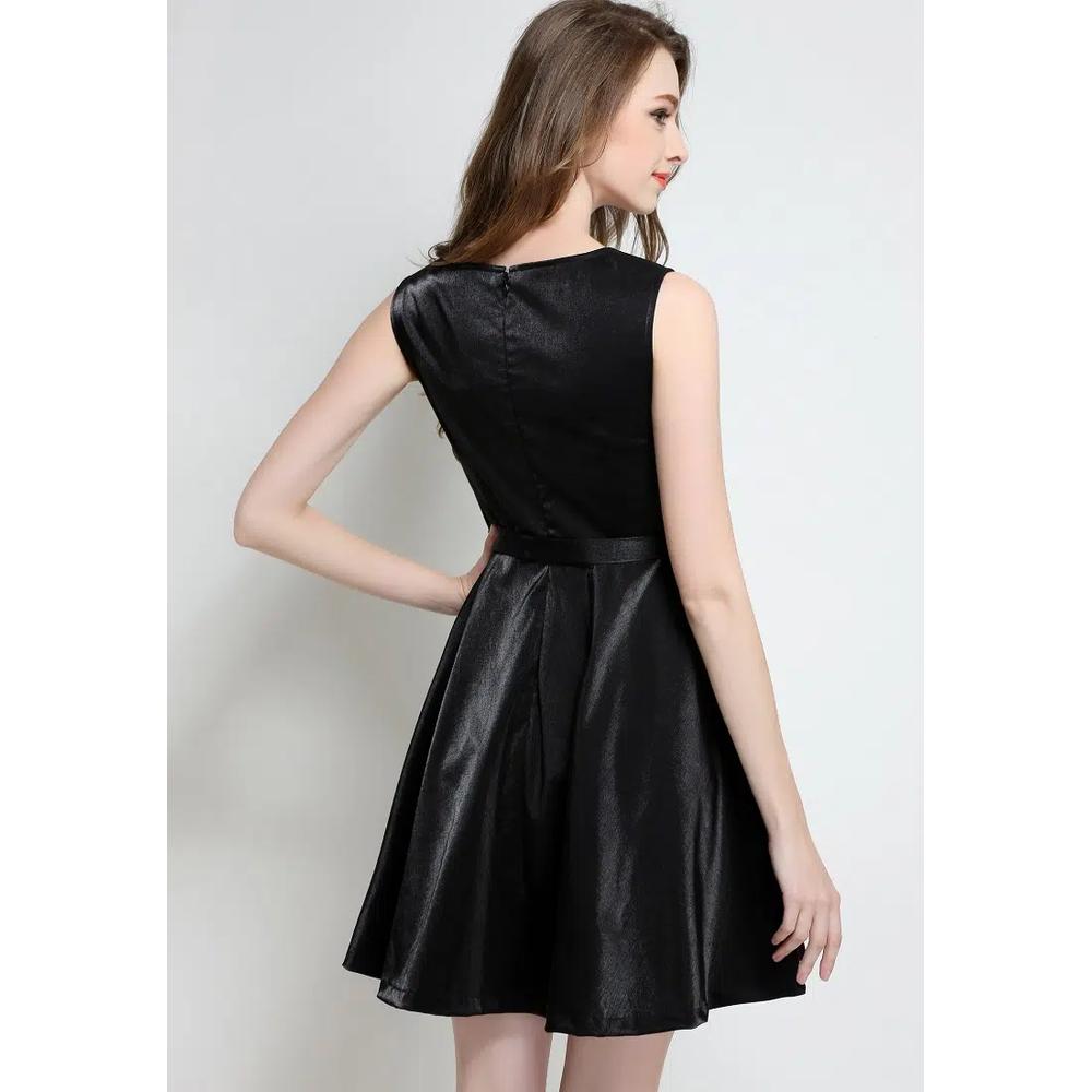 Коллекционное платье из ткани New Symphony S04055BK. 5