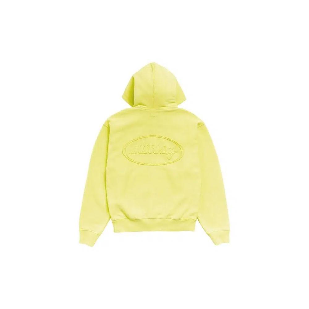 Толстовки на молнии Stussy Cursive Applique Zip Hoodie 'Lime' 2