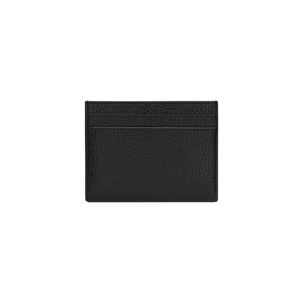 Кардхолдеры Saint Laurent Tiny Cassandre Card Case «Nero» 2