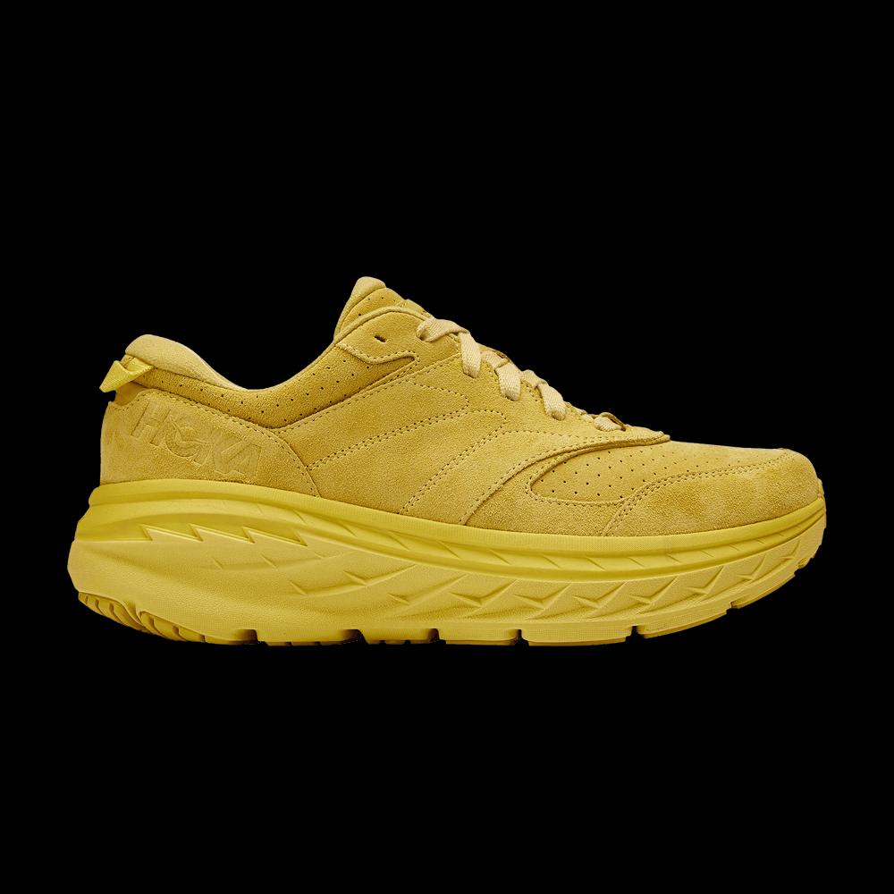 Кроссовки HOKA Bondi L Suede 'Celery Lima Bean' 1