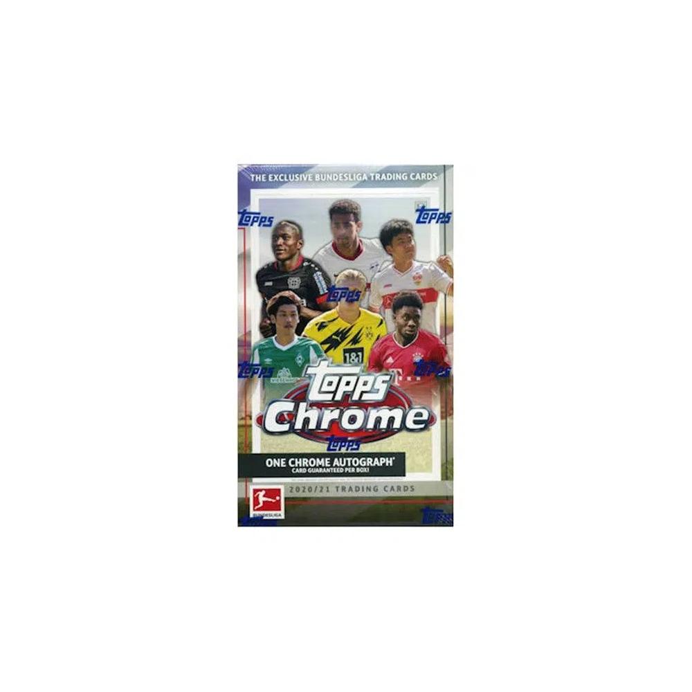 Спортивные карточки 2020-21 Topps Chrome Бундеслига футбольная хобби-коробка 2