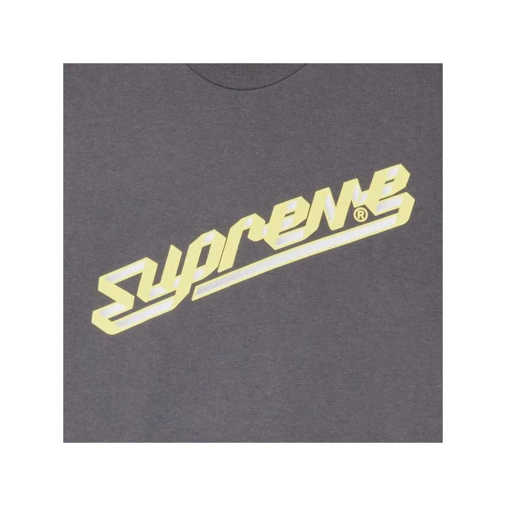 Футболки Supreme Banner Tee 'Charcoal' 2