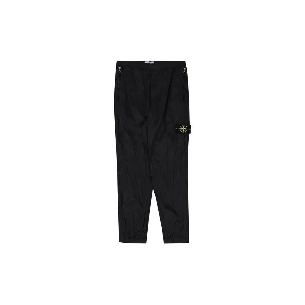 Штаны из нейлона с металлическим покрытием Stone Island Cargo 'Black' 1