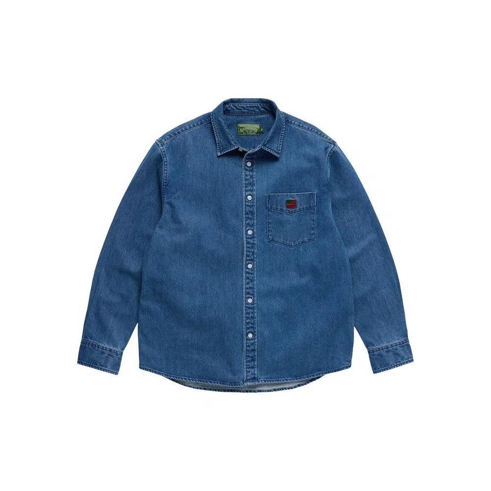 Топ Denim Tears Dt Flag Button Up Shirt 'Denim' 1
