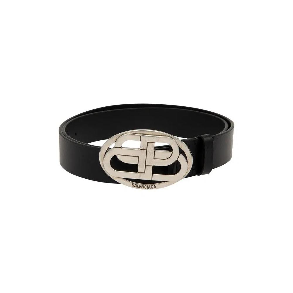 Ремни Balenciaga Oval BB Belt 'Черный' 1