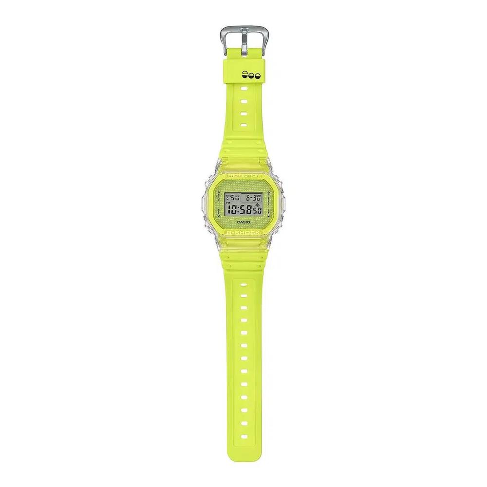 DW-5600GL-9 Мужские цифровые часы с желтым ремешком из смолы 3